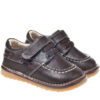 "James" - Boys Leather Squeaky Shoes | Dark Brown