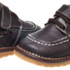 "James" - Boys Leather Squeaky Shoes | Dark Brown - Image 3