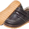 "James" - Boys Leather Squeaky Shoes | Dark Brown - Image 4